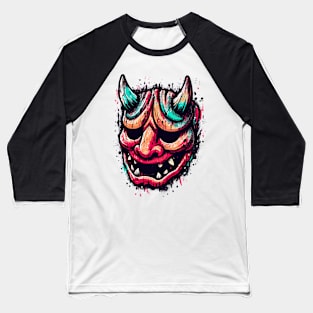 Oni demon mask Baseball T-Shirt